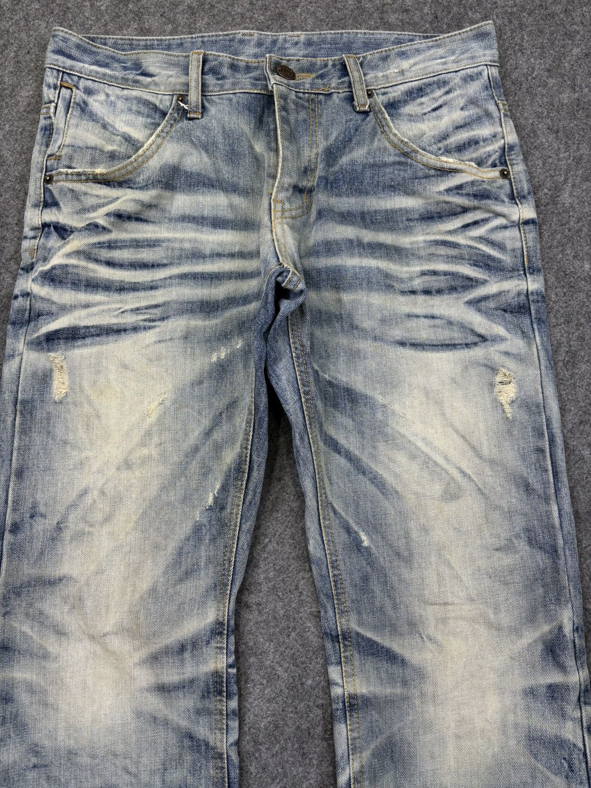 Other 💥Artisanal Fades💥improves Rare Style Distressed Denim F941 Size US 33 - 3 Thumbnail