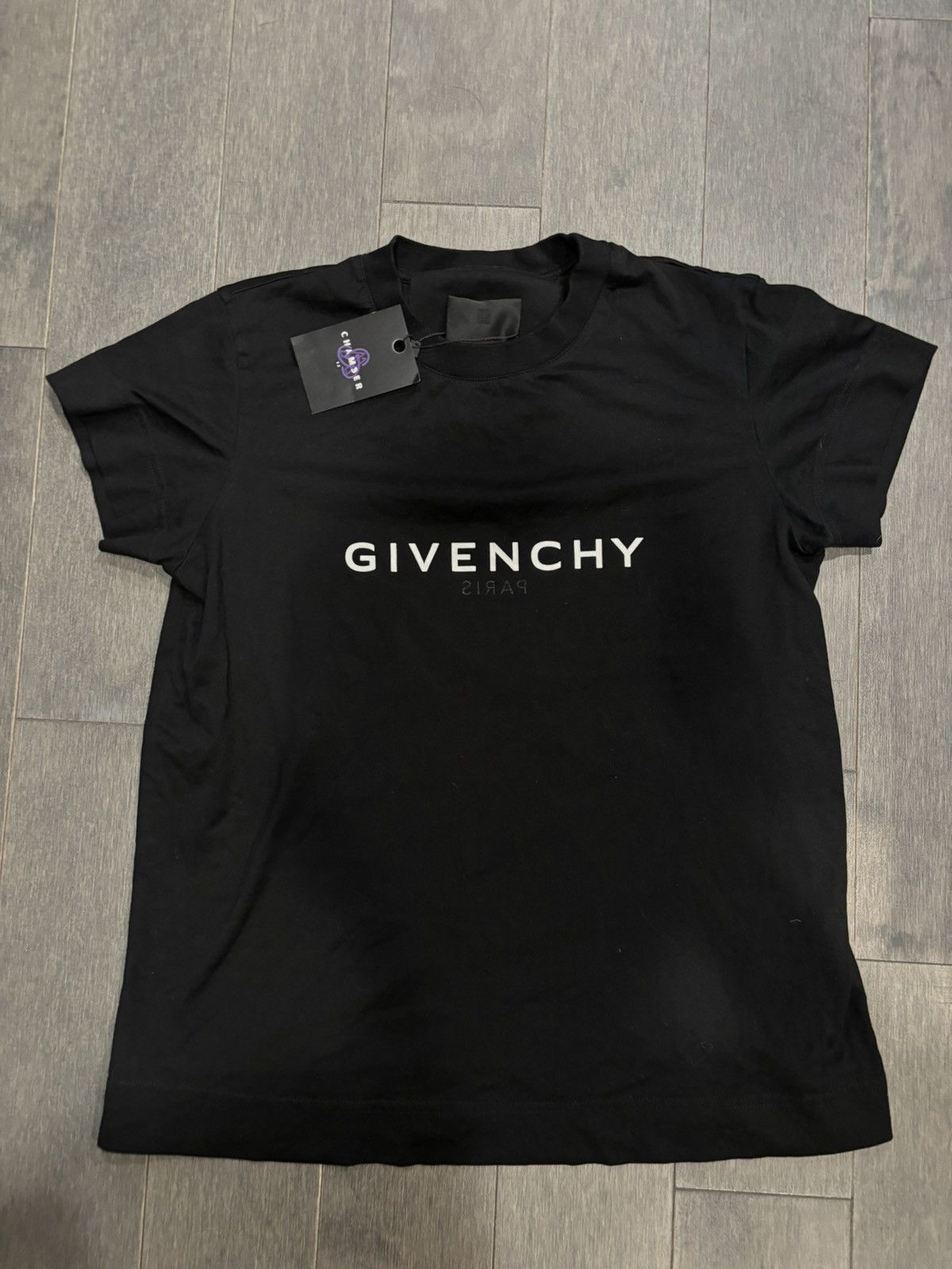 Image of Givenchy Logo T Shirt Black, Men's (Size XS)