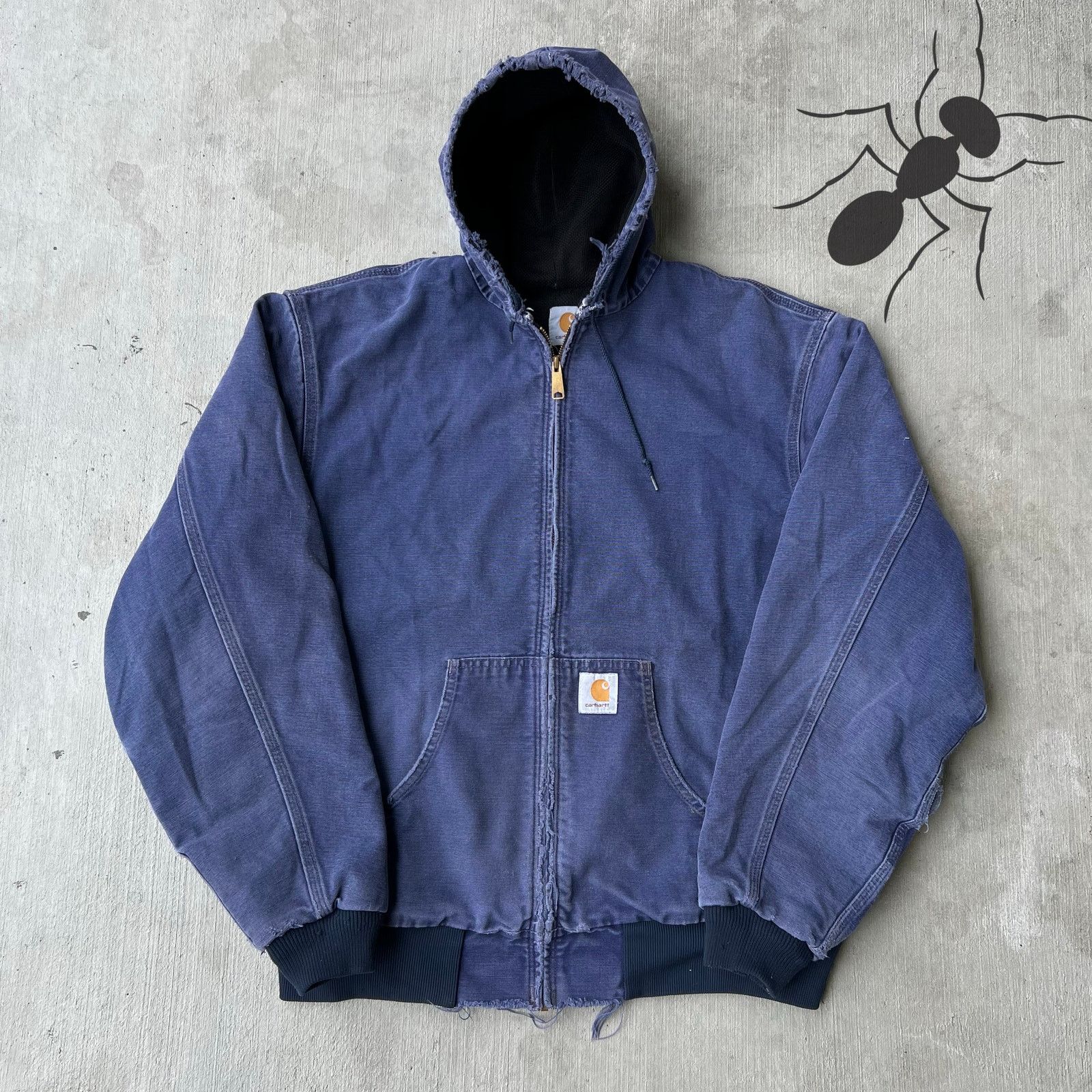 Carhartt × Streetwear × Vintage Vintage j25 mdt navy blue active