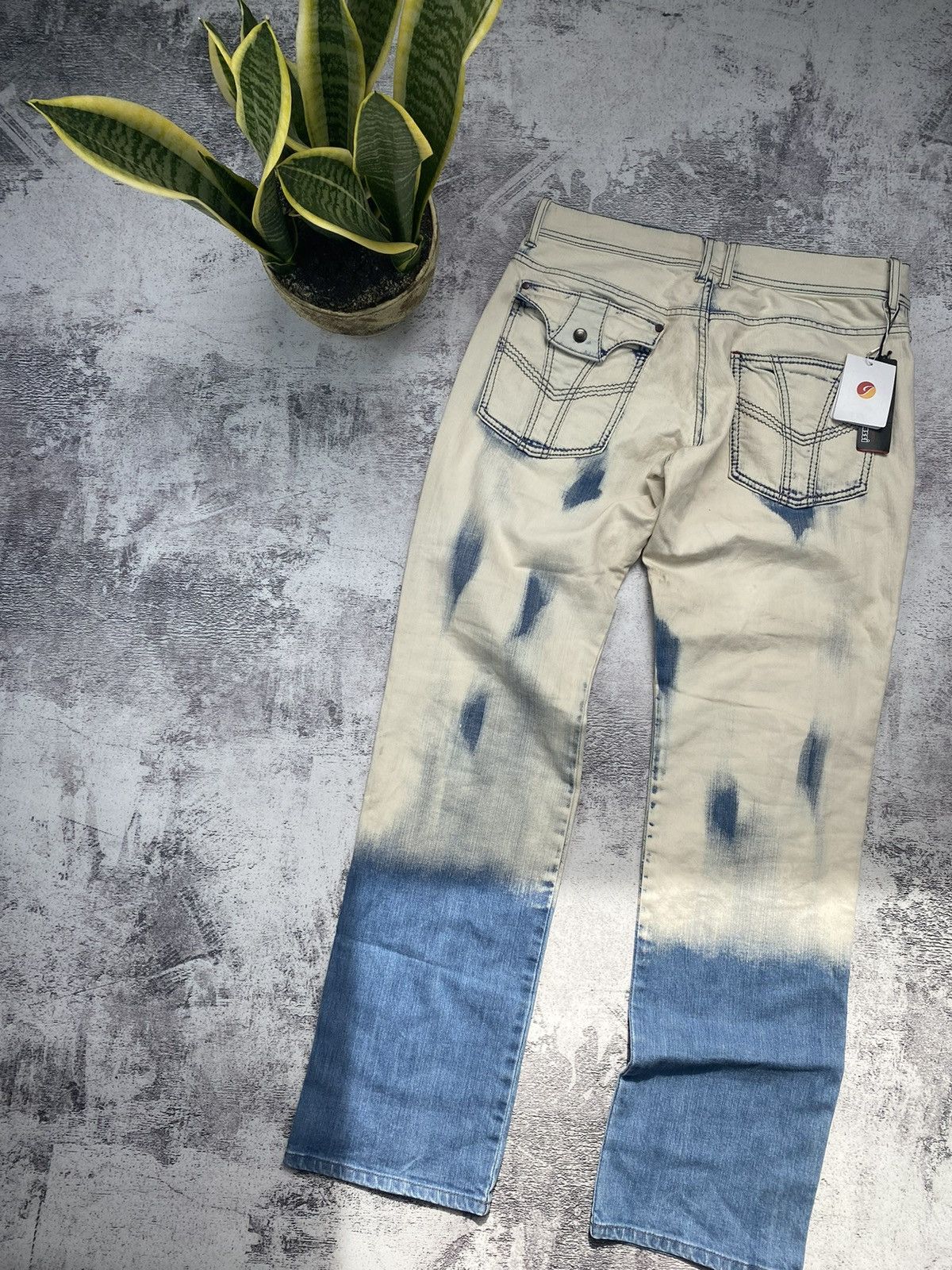 Japanese Brand Vintage Very Rare Barassi Made In Japan Tie Dye Y2K Jeans Size US 34 / EU 50 - 3 Thumbnail