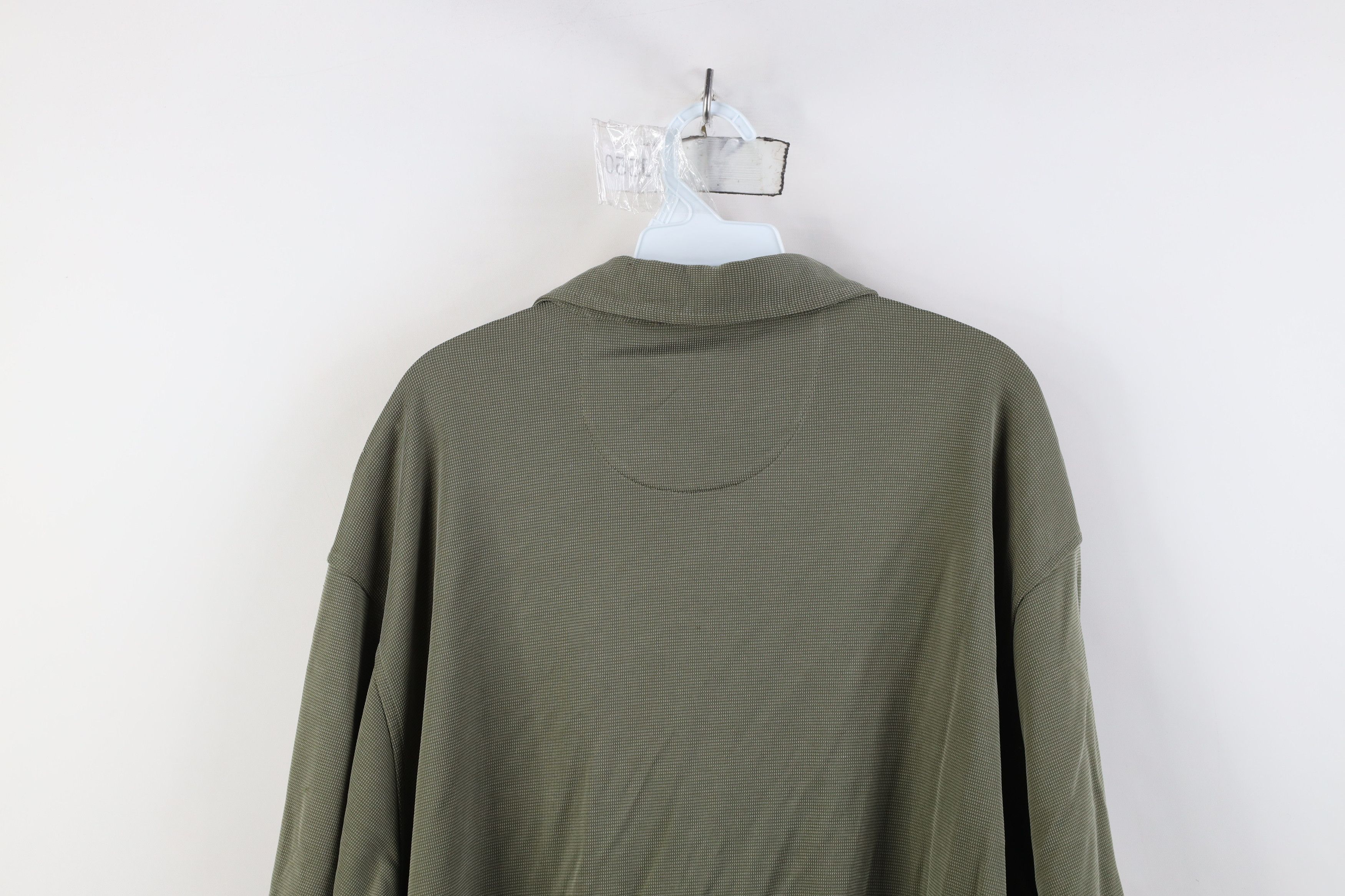 Orvis Vintage Orvis Knit Short Sleeve Collared Button Shirt Green Size US XL / EU 56 / 4 - 10 Thumbnail