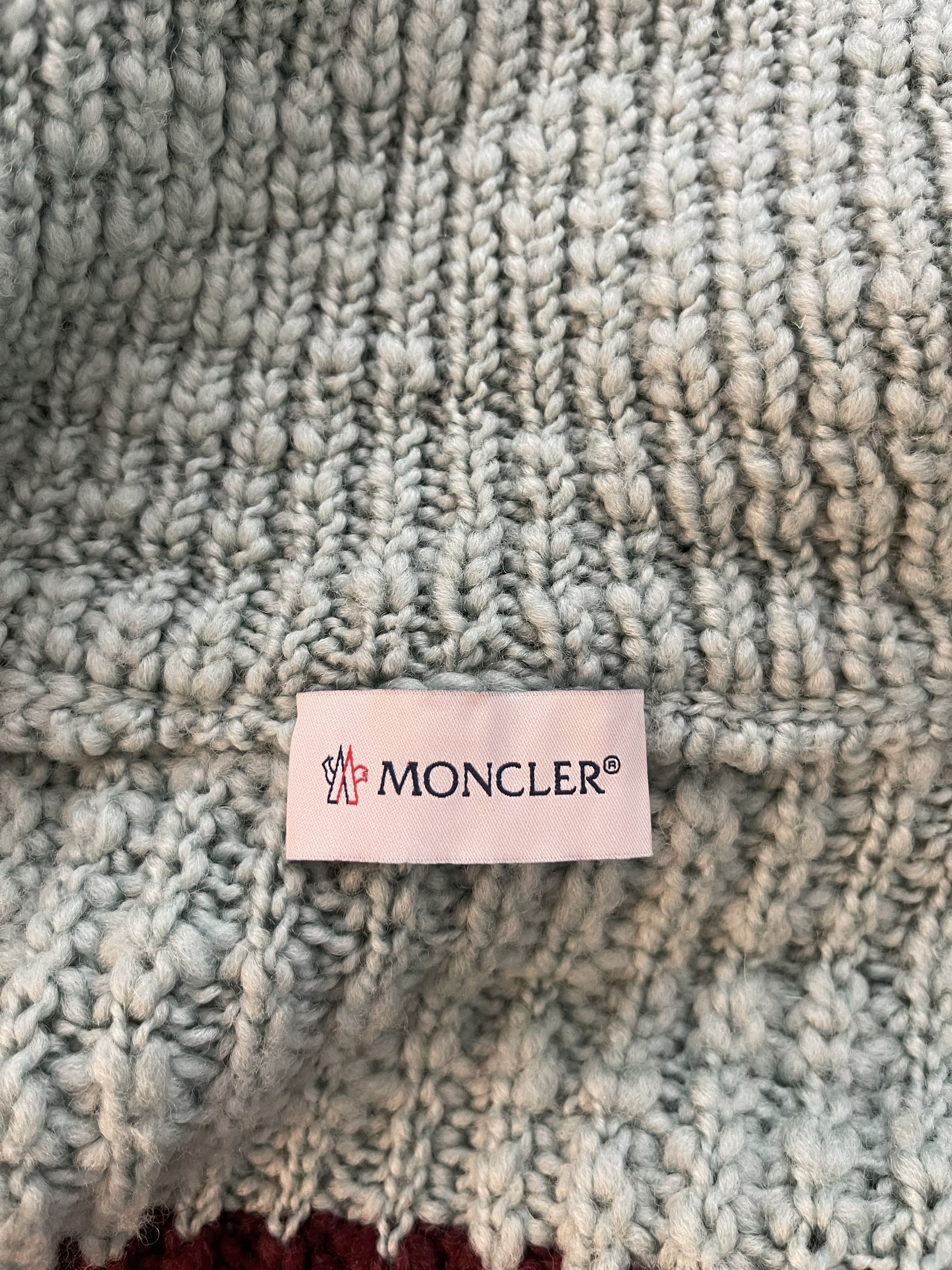 Moncler Moncler Women's Turtleneck Two-Toned Striped Back Cardigan Size S / US 4 / IT 40 - 7 Thumbnail