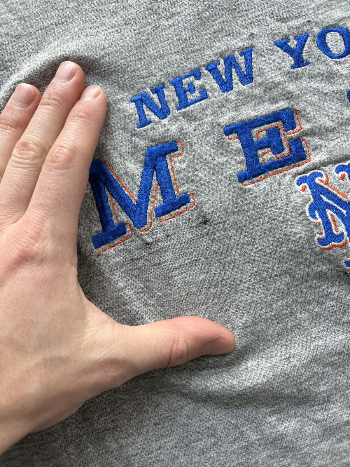 Lee Vintage 90s MLB New York Mets Embroidered Tee Size US XL / EU 56 / 4 - 4 Thumbnail