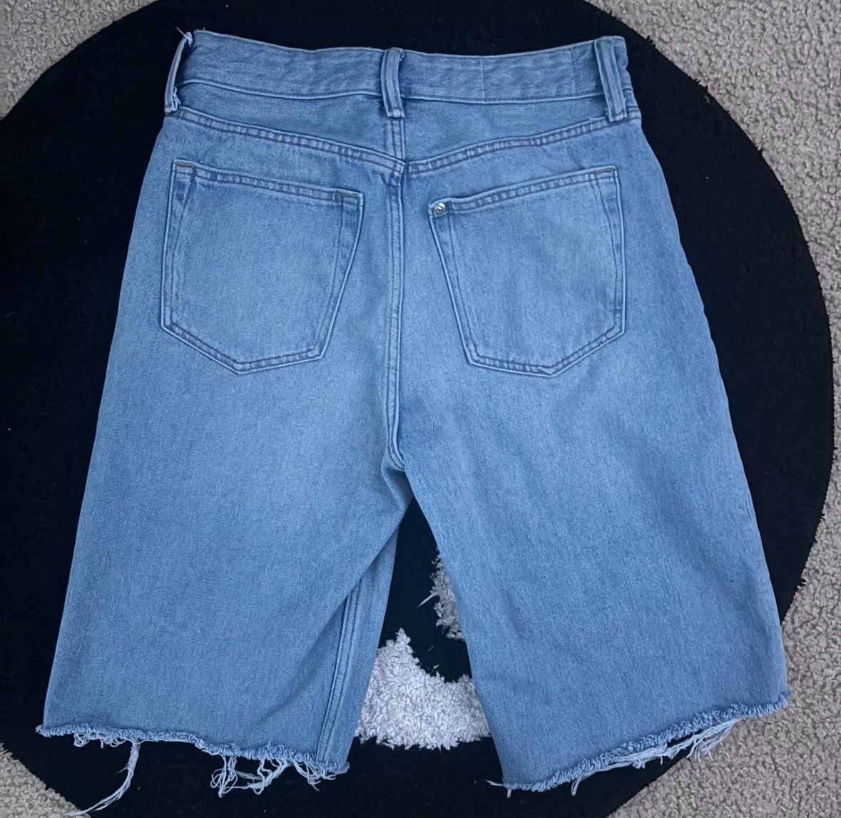 H&M distress denim jorts Size US 29 - 2 Thumbnail