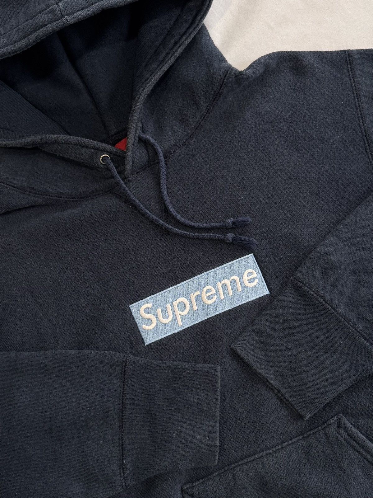 Supreme Supreme Ice on Navy Box Logo Hoodie 1997 Size US M / EU 48-50 / 2 - 1 Thumbnail