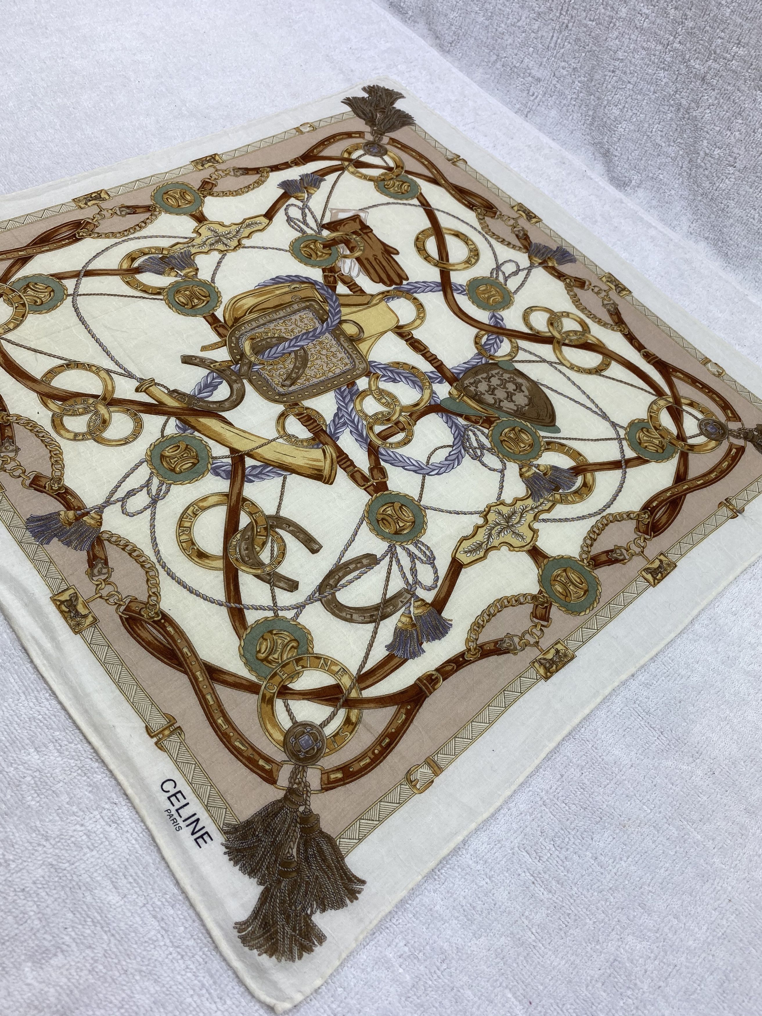 Celine Celine Luxury Handkerchief / Bandana / Neckerchief Size ONE SIZE - 4 Thumbnail
