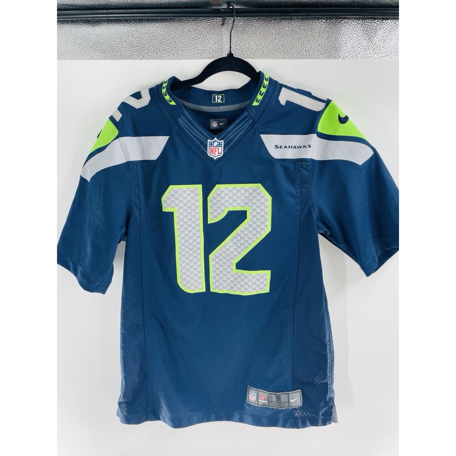 Nike Seattle Seahawks #12 Fan NIKE 12th Man On Field Blue Jersey Size US S / EU 44-46 / 1 - 2 Thumbnail