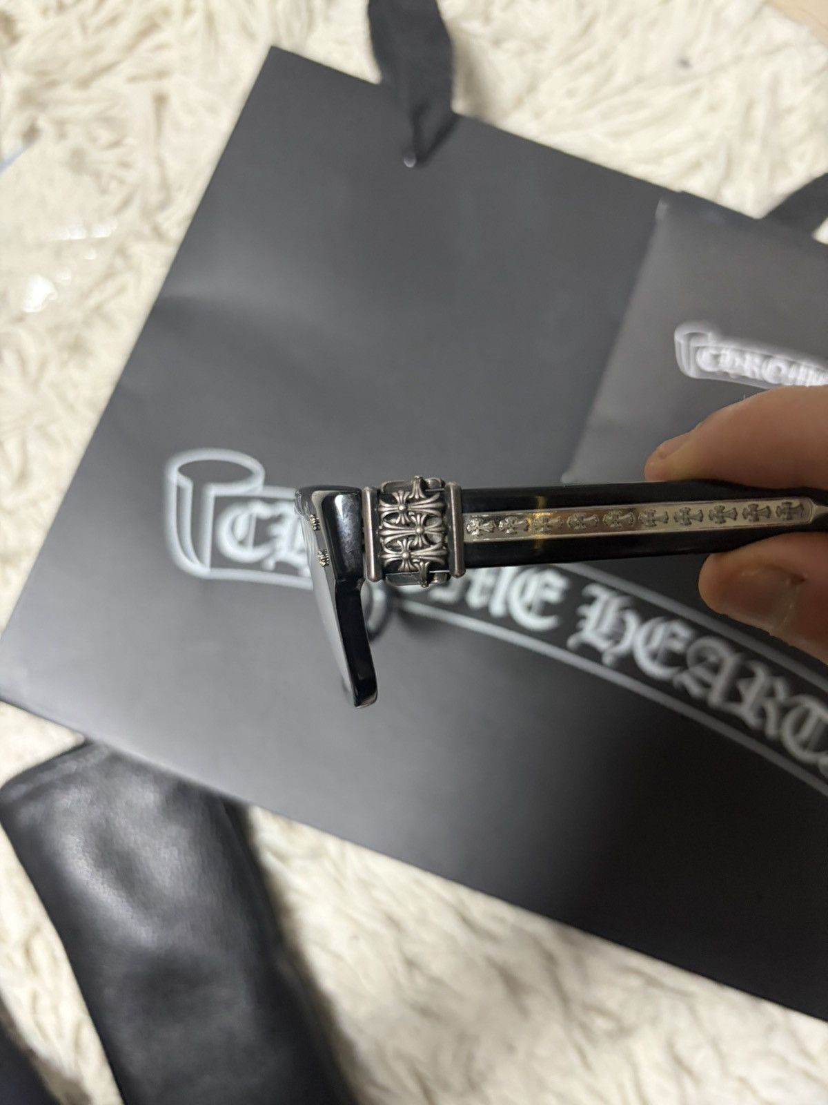 Chrome Hearts Chrome hearts Hey Jack U Late BK Size ONE SIZE - 4 Thumbnail
