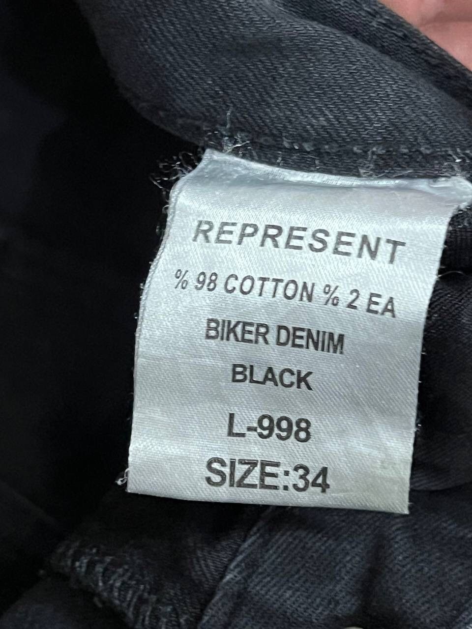 Represent Clo. Represent Slim Fit Destroyed Denim Black Ripped Pants Size US 32 / EU 48 - 13 Thumbnail