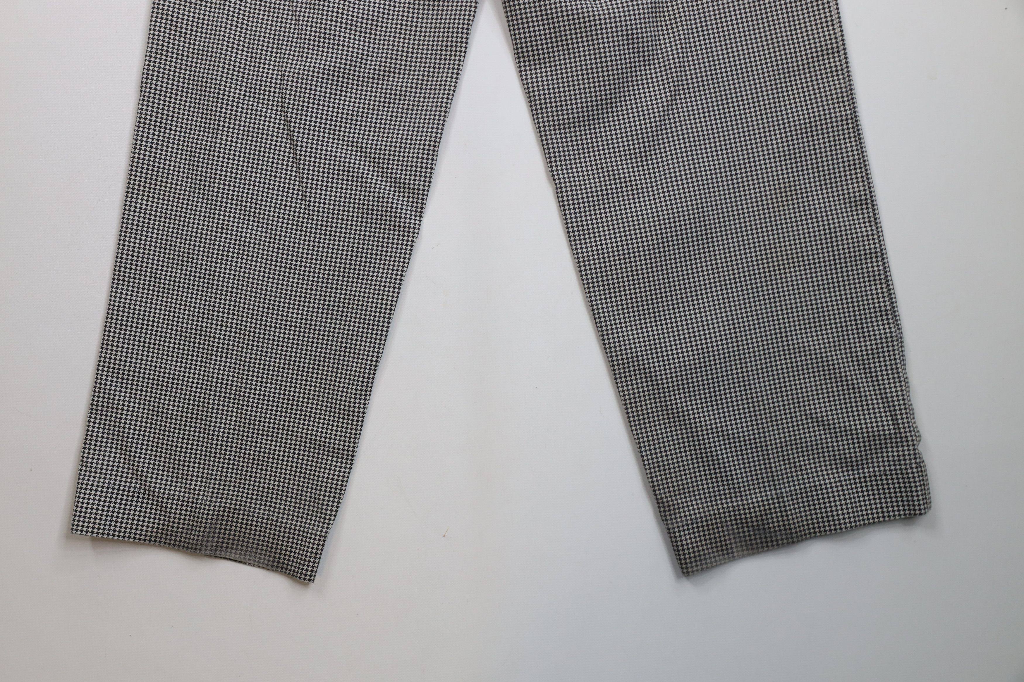 Vintage Vintage 70s Streetwear Houndstooth Wide Leg Pants USA Size US 36 / EU 52 - 14 Thumbnail