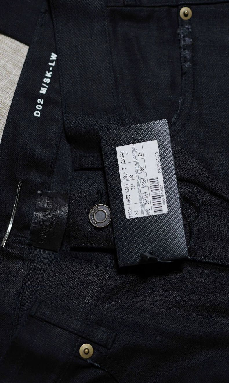 Saint Laurent Paris Saint Laurent Black Distressed Denim Pants-2505 Size US 29 - 3 Thumbnail