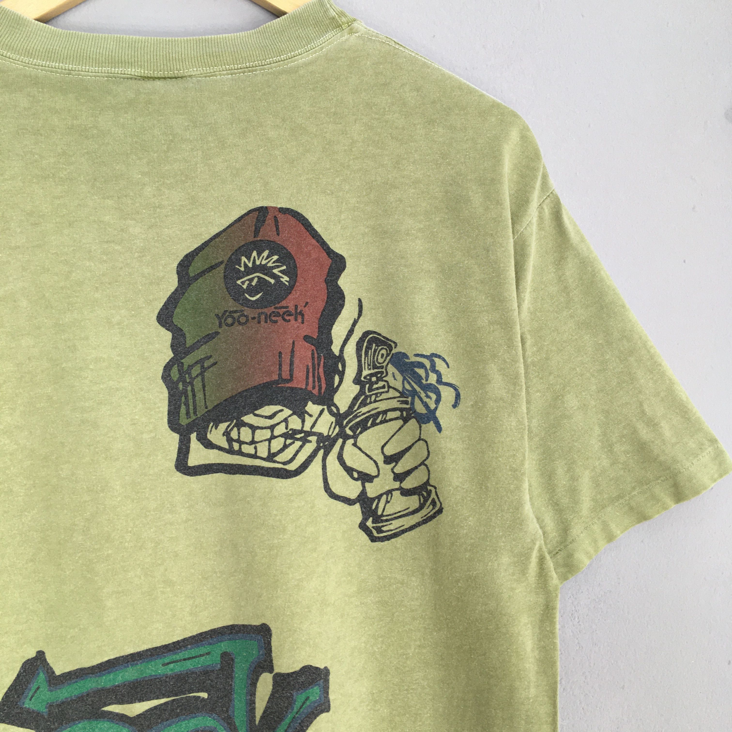 Other Vintage 90's Yoo-neek Graphics Graffiti Street Tshirt Medium Size US M / EU 48-50 / 2 - 8 Thumbnail