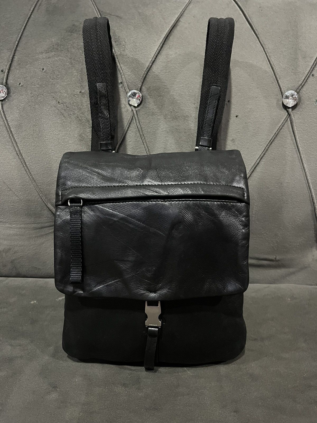 Leather × Prada Authentic PRADA Leather Backpack Size ONE SIZE - 1 Thumbnail