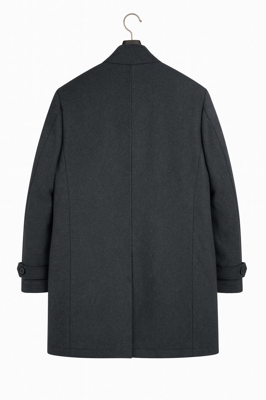 Andrew Marc Marc New York by Andrew Marc Charcoal Wool-Blend Overcoat Size US L / EU 52-54 / 3 - 2 Thumbnail