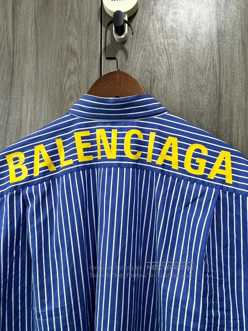 Balenciaga Balenciaga size 39 Blue Striped Shirt Size US S / EU 44-46 / 1 - 9 Thumbnail