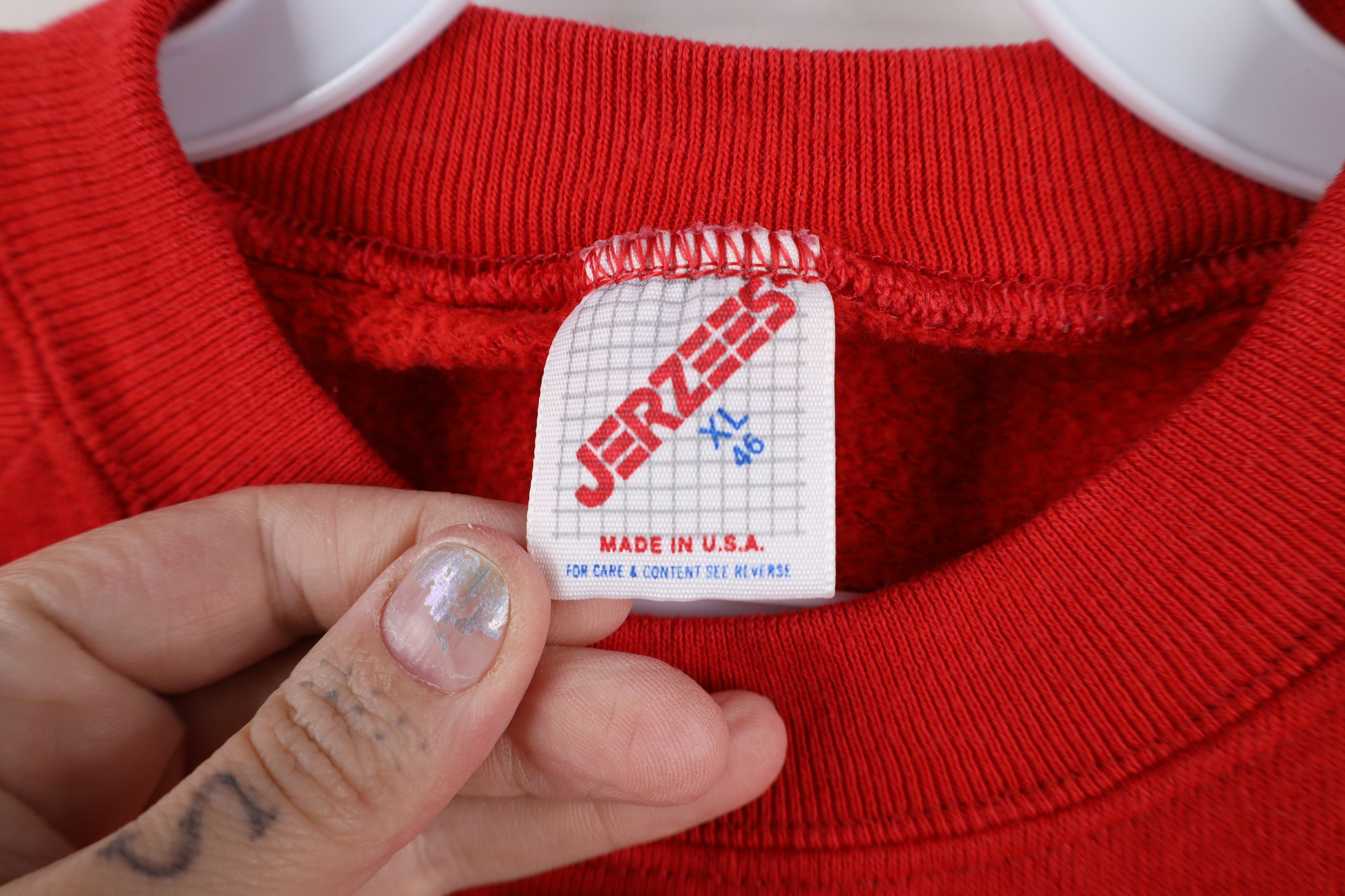 Vintage Vintage 90s Streetwear Short Sleeve Crewneck Sweatshirt USA Size XL / US 12-14 / IT 48-50 - 4 Thumbnail
