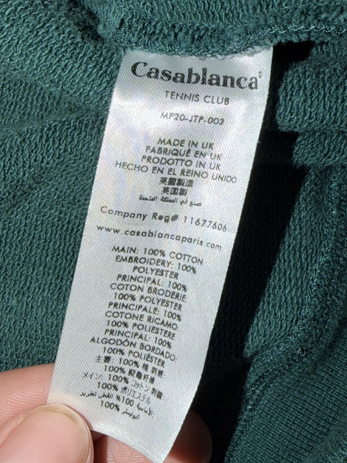 Casablanca Casablanca Embroidered Logo Hoodie Size US XL / EU 56 / 4 - 4 Thumbnail
