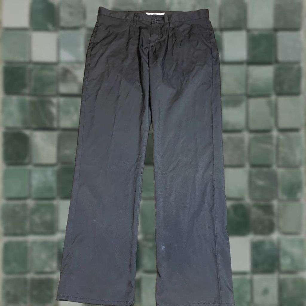 Perry Ellis Perry Ellis Portfolio Pants Mens Size 34 x 30 Black Slim Fit Lightweight Dress Pants Portfolio Mens Regular Inseam 30 Size US 34 / EU 50 - 1 Thumbnail