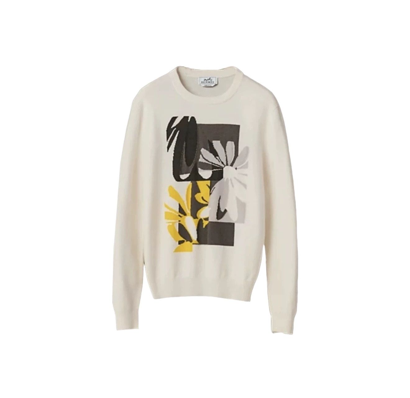 Hermes Hermes Flower Intarsia Cashmere Sweater Size S Size US S / EU 44-46 / 1 - 1 Thumbnail
