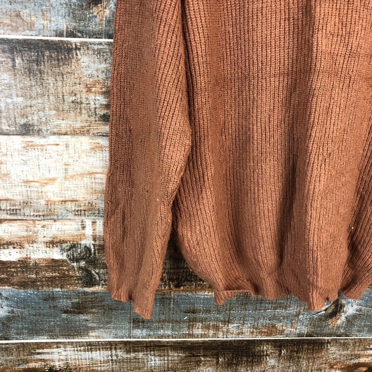 Japanese Brand DL Oeiilet Orange Cardigan Knitwear #C487 Size L / US 10 / IT 46 - 15 Thumbnail