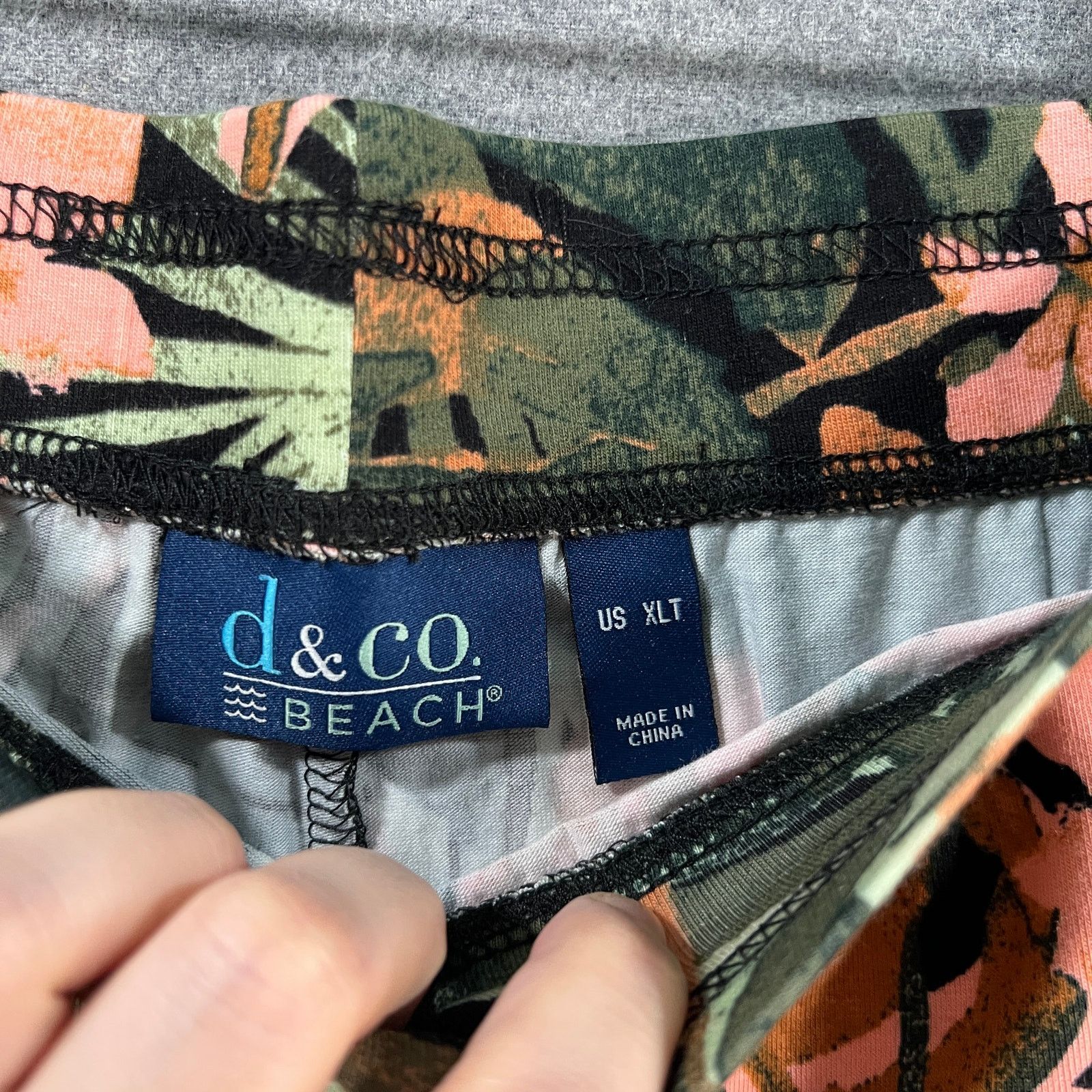 Other Denim & Co. Beach Jersey Tall Wide Leg Full Length Pant Oliv Size 37" - 3 Thumbnail