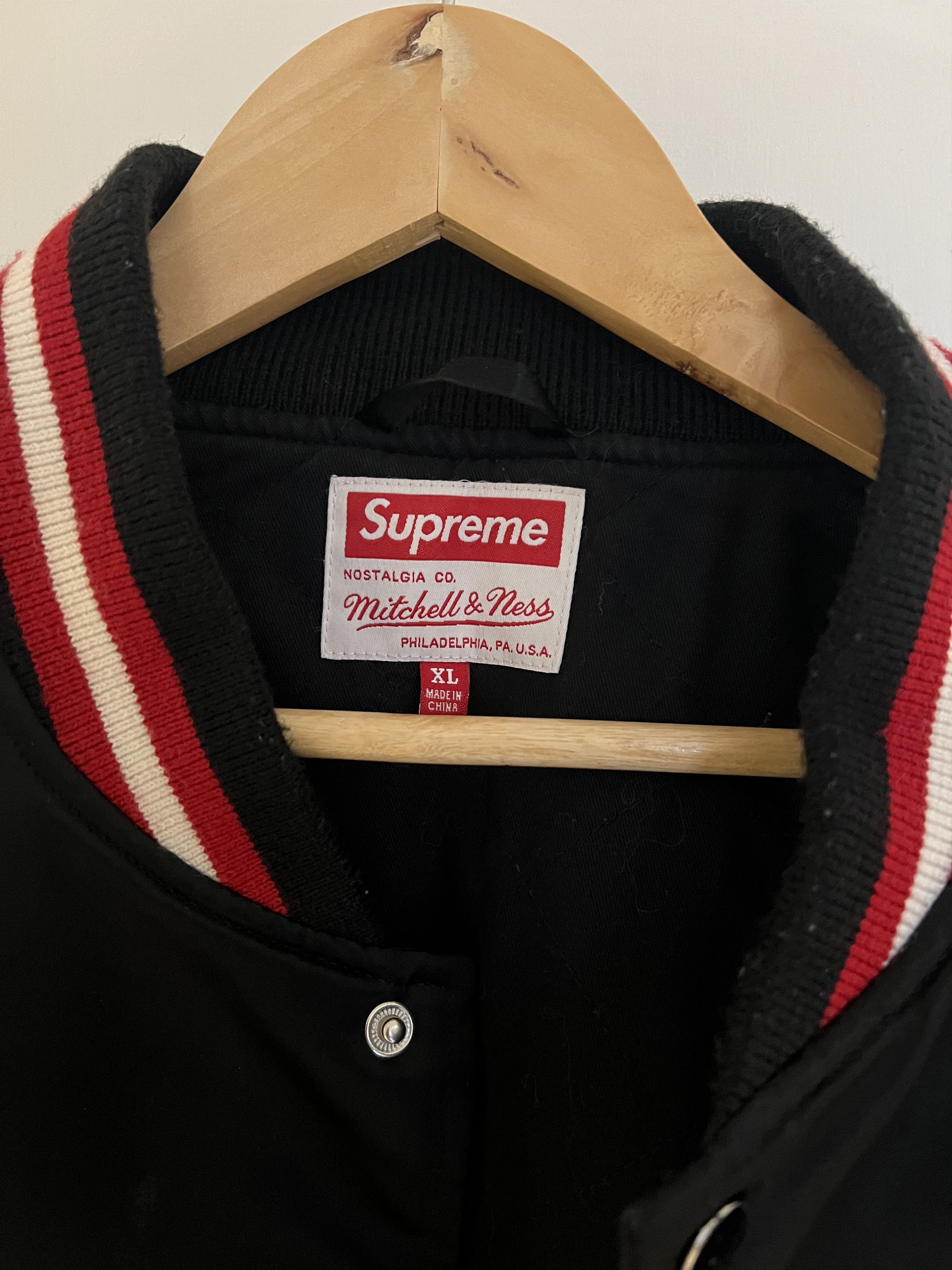 Mitchell & Ness × Supreme Supreme x Mitchell & Ness Varsity Jacket Size US XL / EU 56 / 4 - 3 Thumbnail