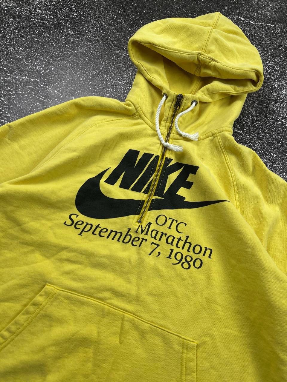 Nike Vintage Nike Zipper Hoodie 1/3 Zipp Y2k Mens Yellow 90s Size US L / EU 52-54 / 3 - 3 Thumbnail
