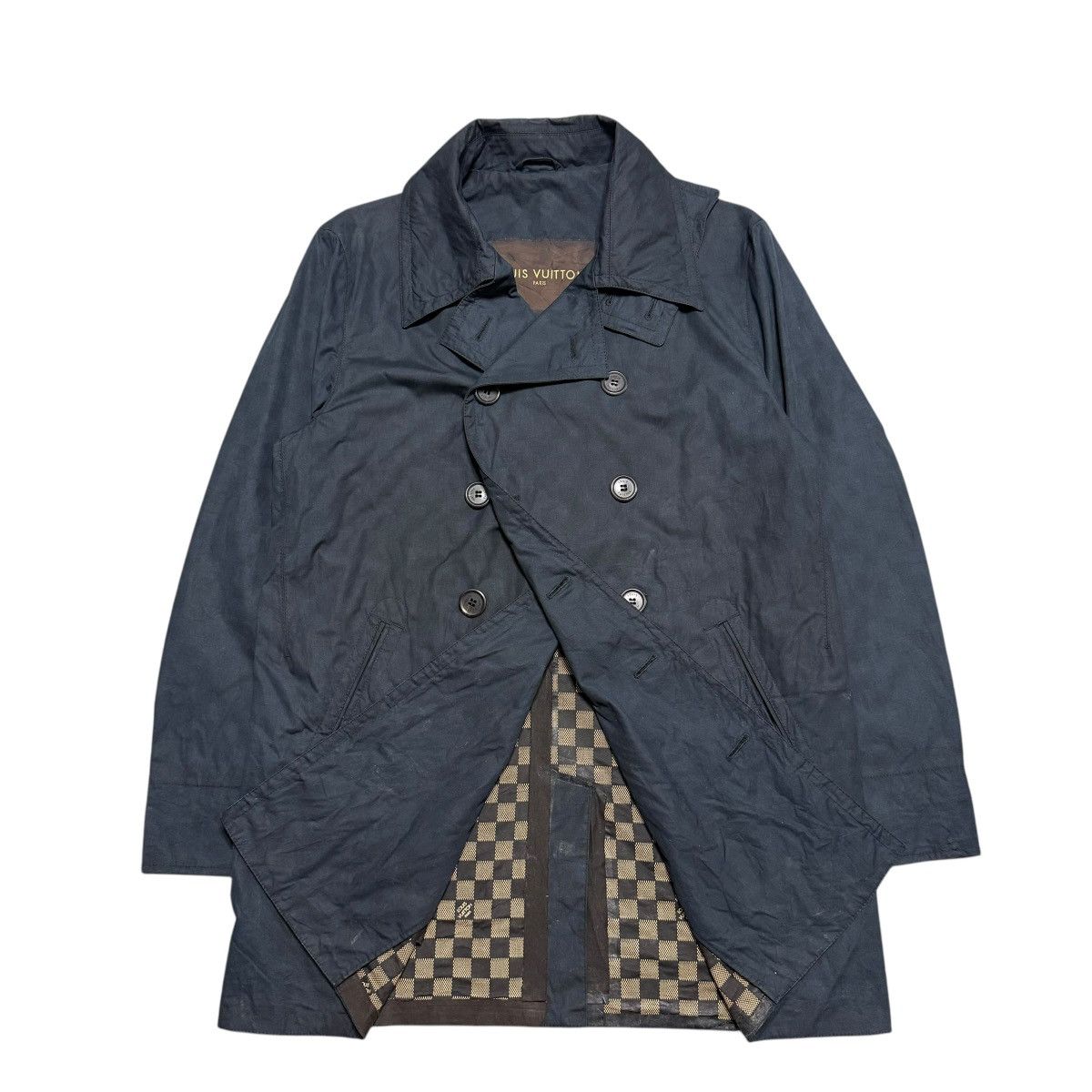 Louis Vuitton Louis Vuitton Monogram Double Breasted Wax Coat Size US M / EU 48-50 / 2 - 1 Thumbnail