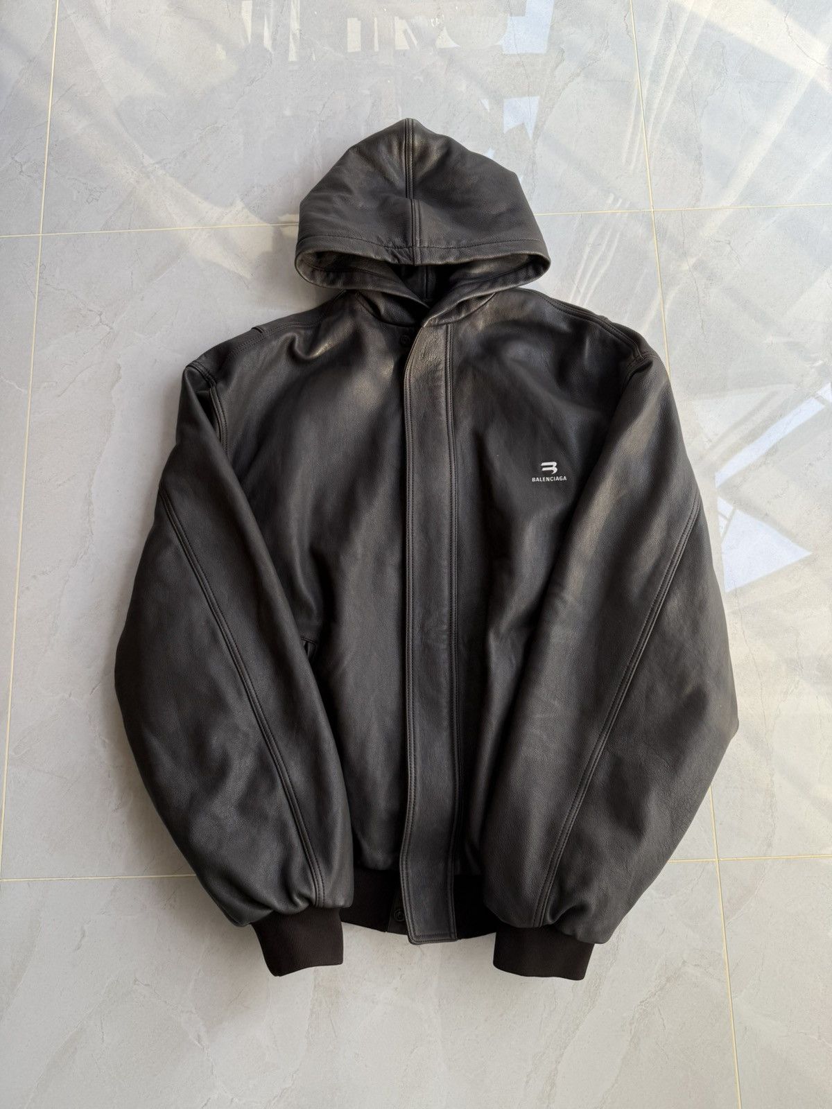 Pre-owned Balenciaga Taxi Hooded Version Sz.44