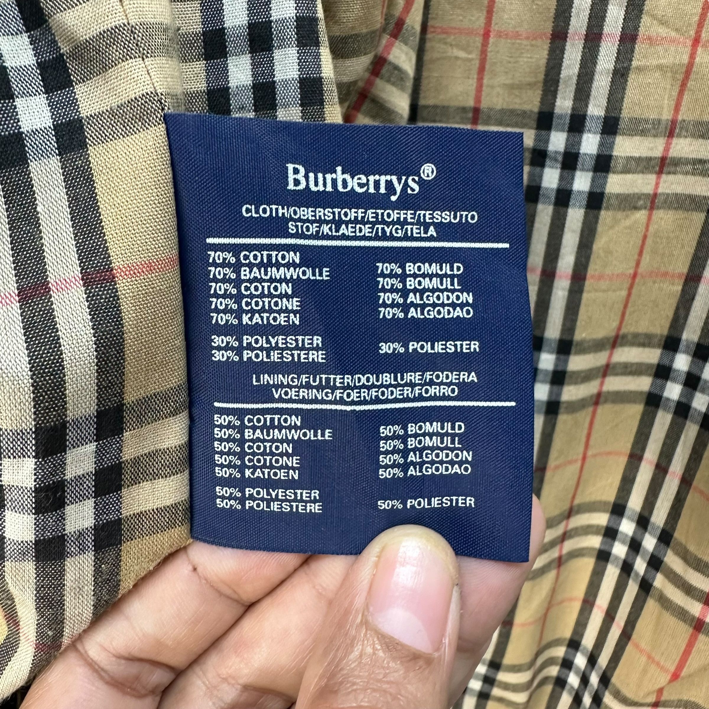 Burberry Vintage BURBERRYS Collared Casual Jacket #A78-1892 Size US L / EU 52-54 / 3 - 12 Thumbnail