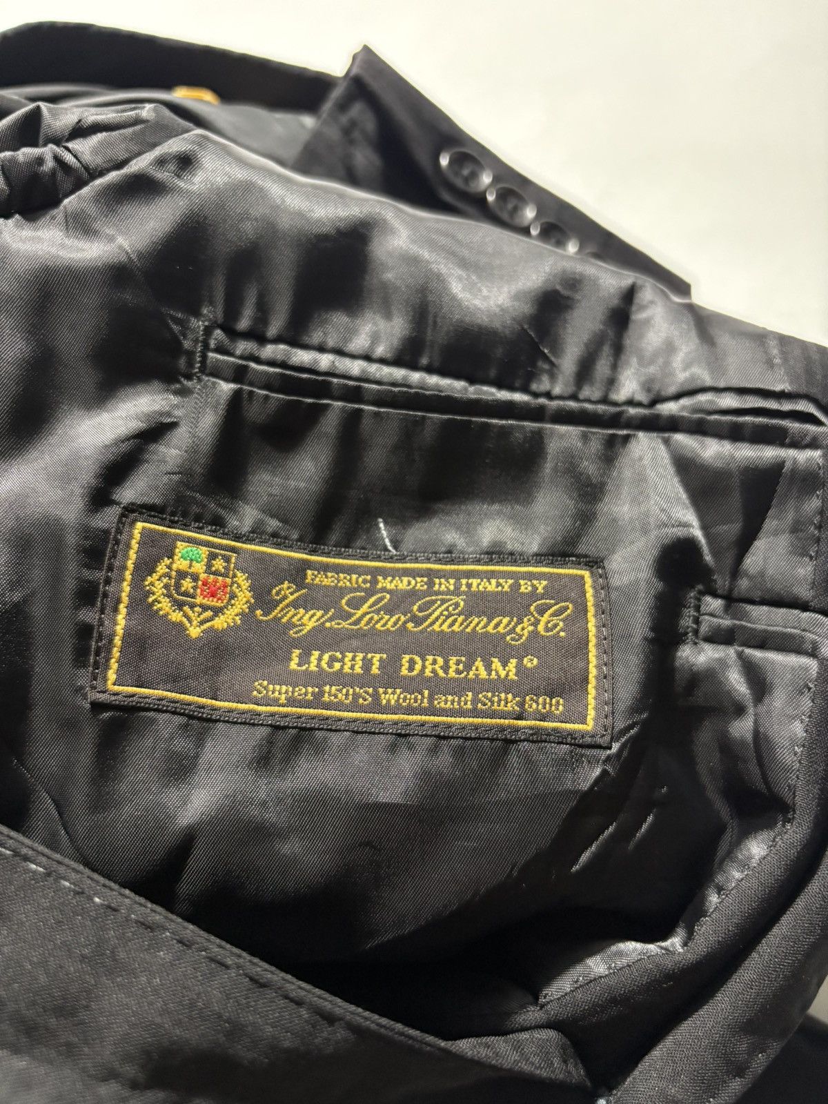 Loro Piana LORO PIANA-D’URBAN DEFINITY SINGLE BREASTED BLACK BLAZER Size 40R - 6 Thumbnail