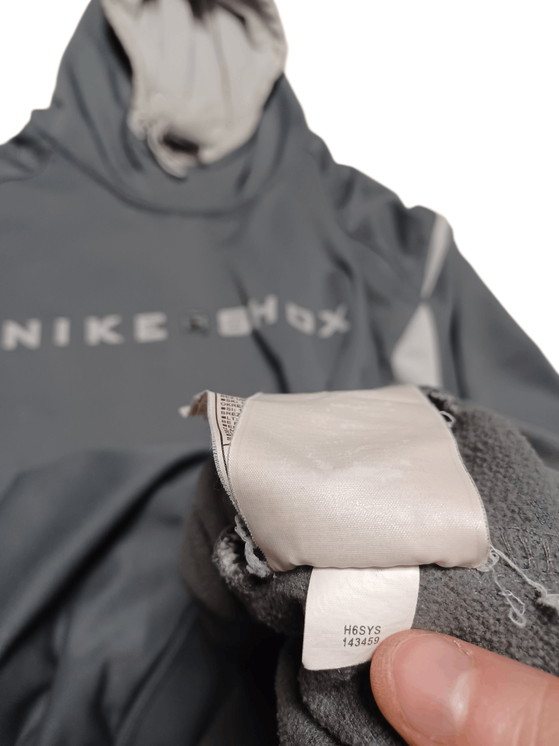 Nike NIKE SHOX VINTAGE STREETWEAR DRILL BIG LOGO HOODIE Size US XL / EU 56 / 4 - 6 Thumbnail