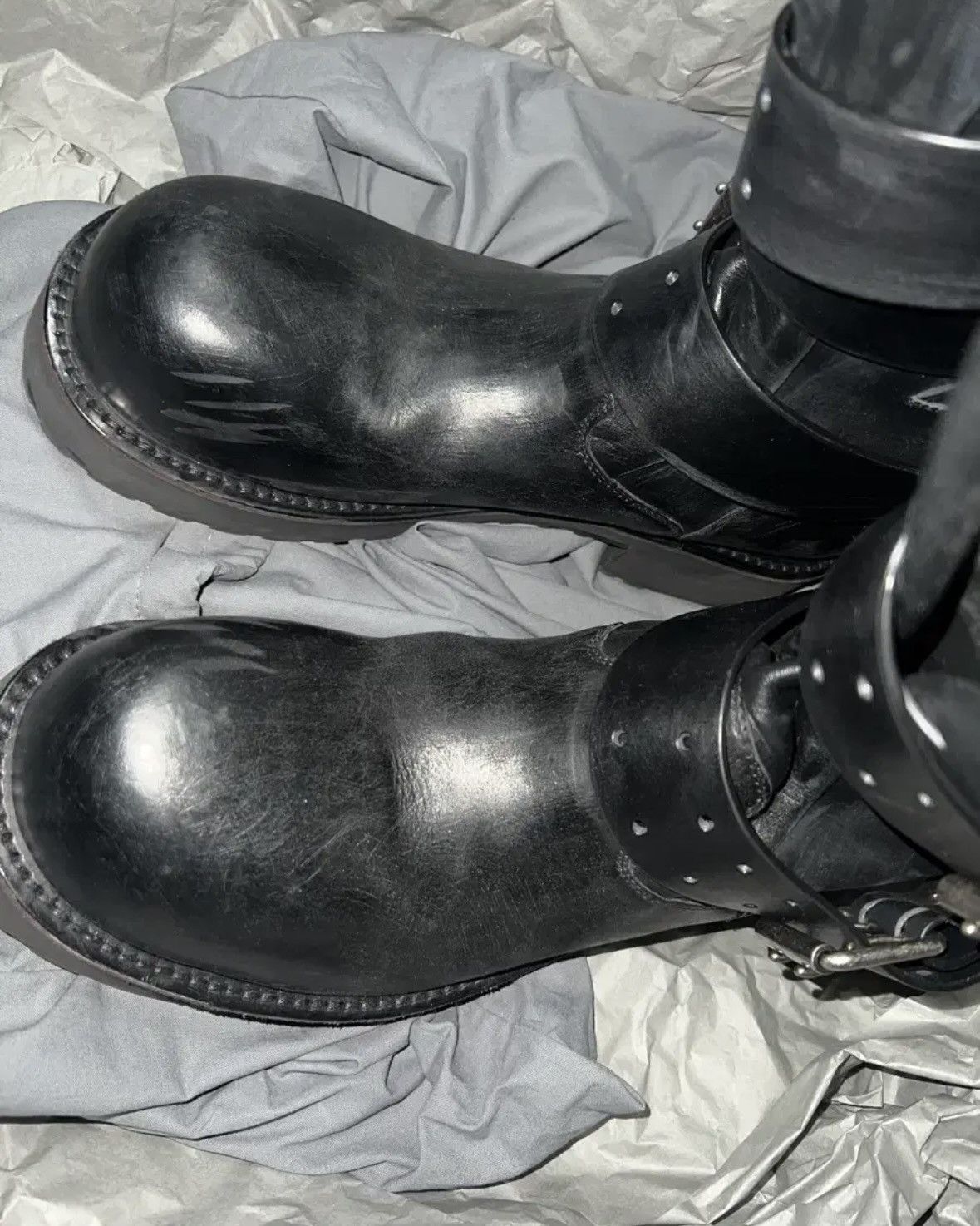 Balenciaga Venom High Buckle Stomper Boots Size US 11 / EU 44 - 1 Thumbnail