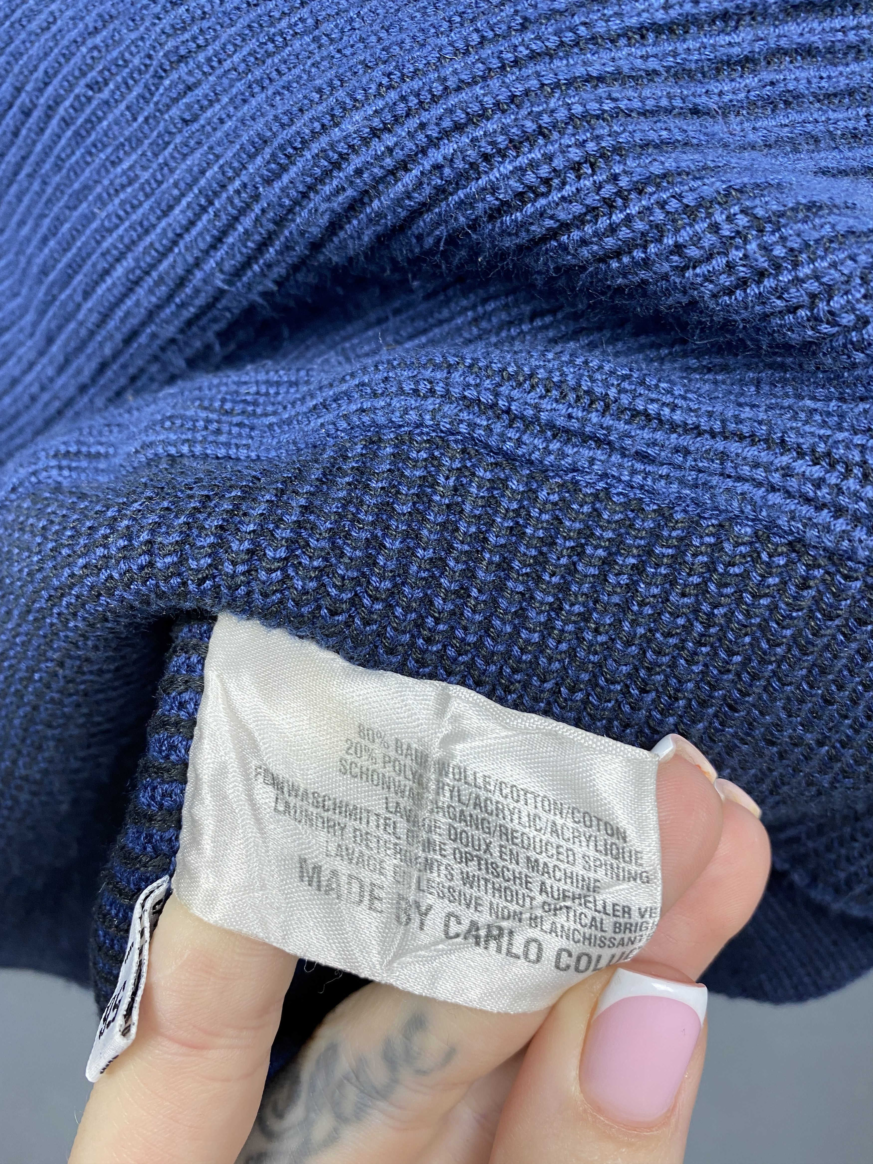 Carlo Colucci Carlo Colucci Vintage Mens Crew Neck Knit Sweater Size US XL / EU 56 / 4 - 6 Thumbnail