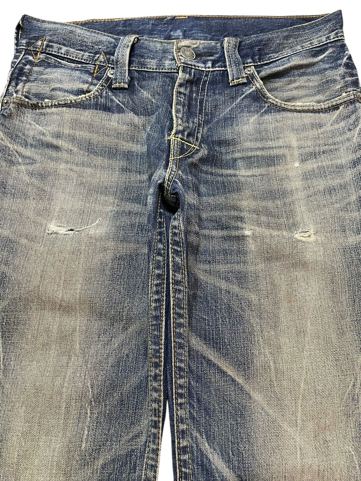 Levi's Vintage 90s Levis 502 Blue Thunder Wash Style Loose Jeans Size US 32 / EU 48 - 3 Thumbnail