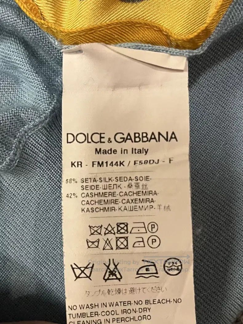 Dolce & Gabbana Dolce Gabbana Comic Cashmere Silk Long-Sleeved Hoodie Size XS / US 0-2 / IT 36-38 - 4 Thumbnail