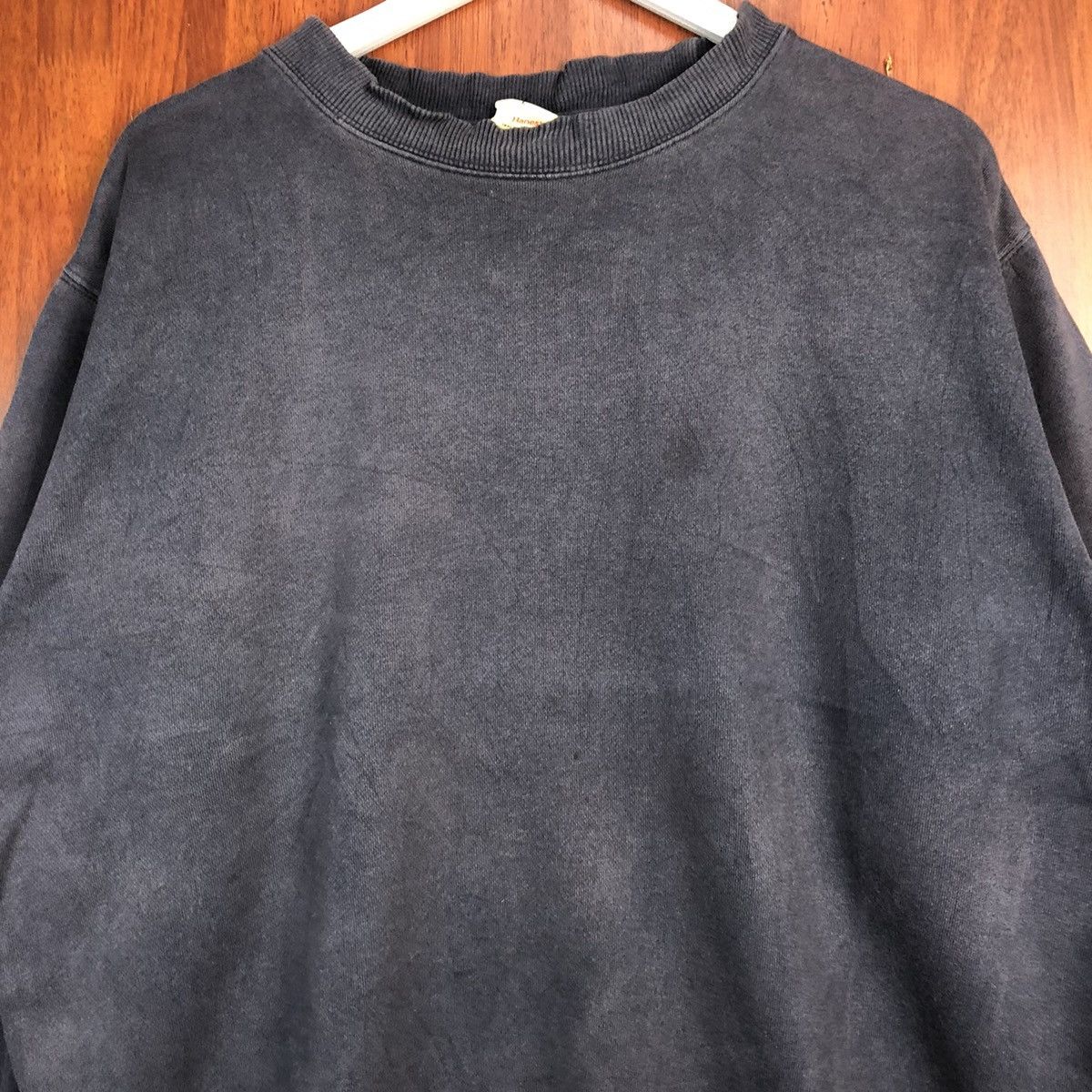 Hanes × Vintage Hanes Dark Blue Sweatshirt #7548 Size US XL / EU 56 / 4 - 7 Thumbnail