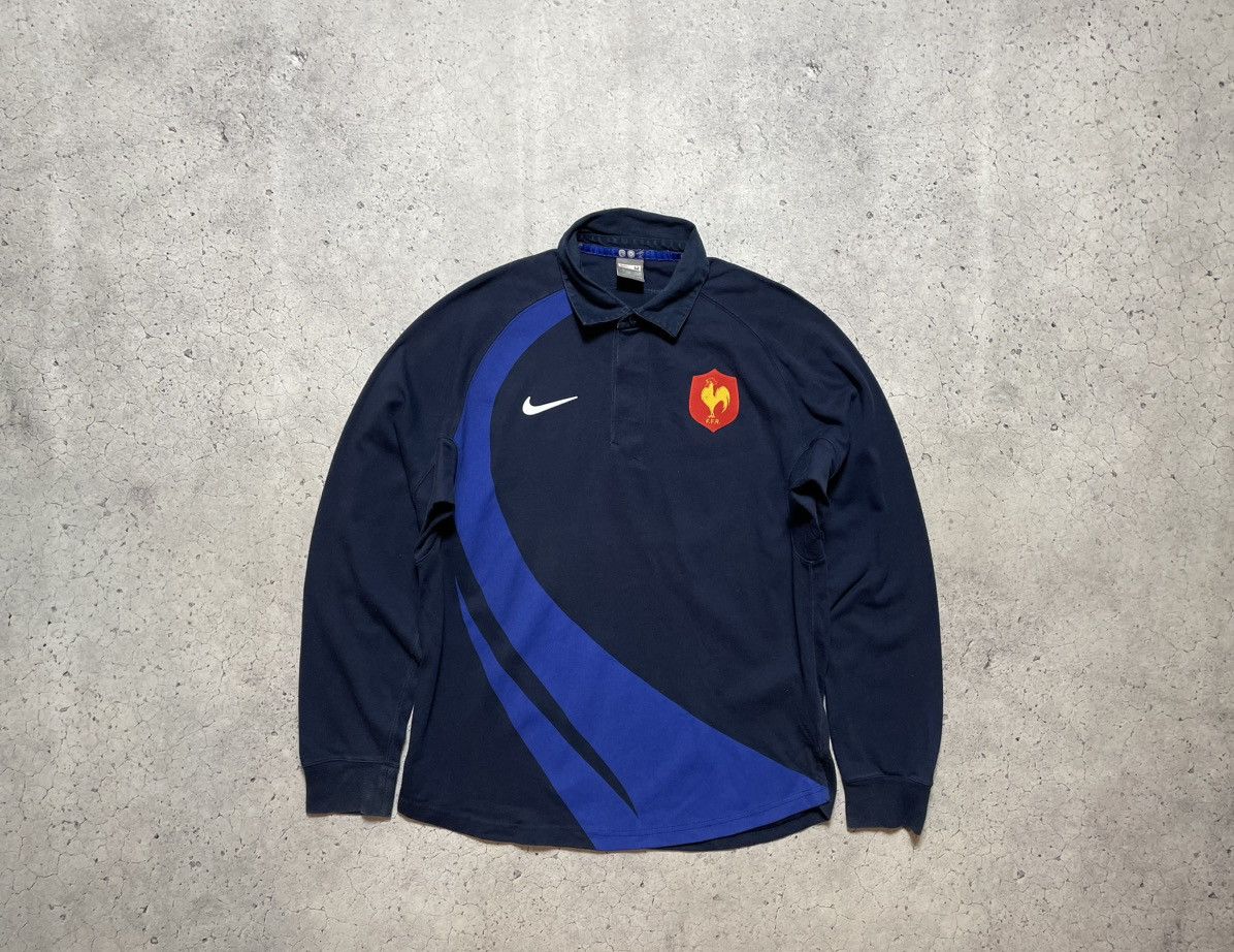 Vintage Rugby Longsleeve Nike France National Team Football