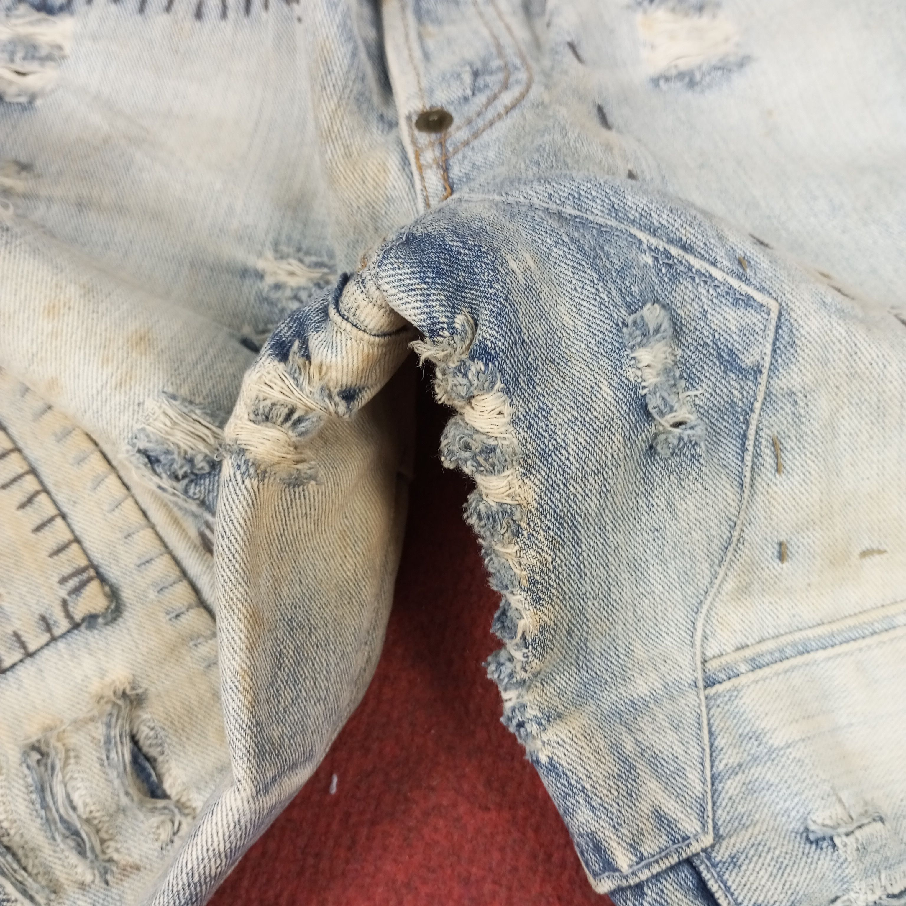 Satisfy Satisfy Rock Punk Fashion Streetwear Style Jeans Size US 30 / EU 46 - 15 Thumbnail