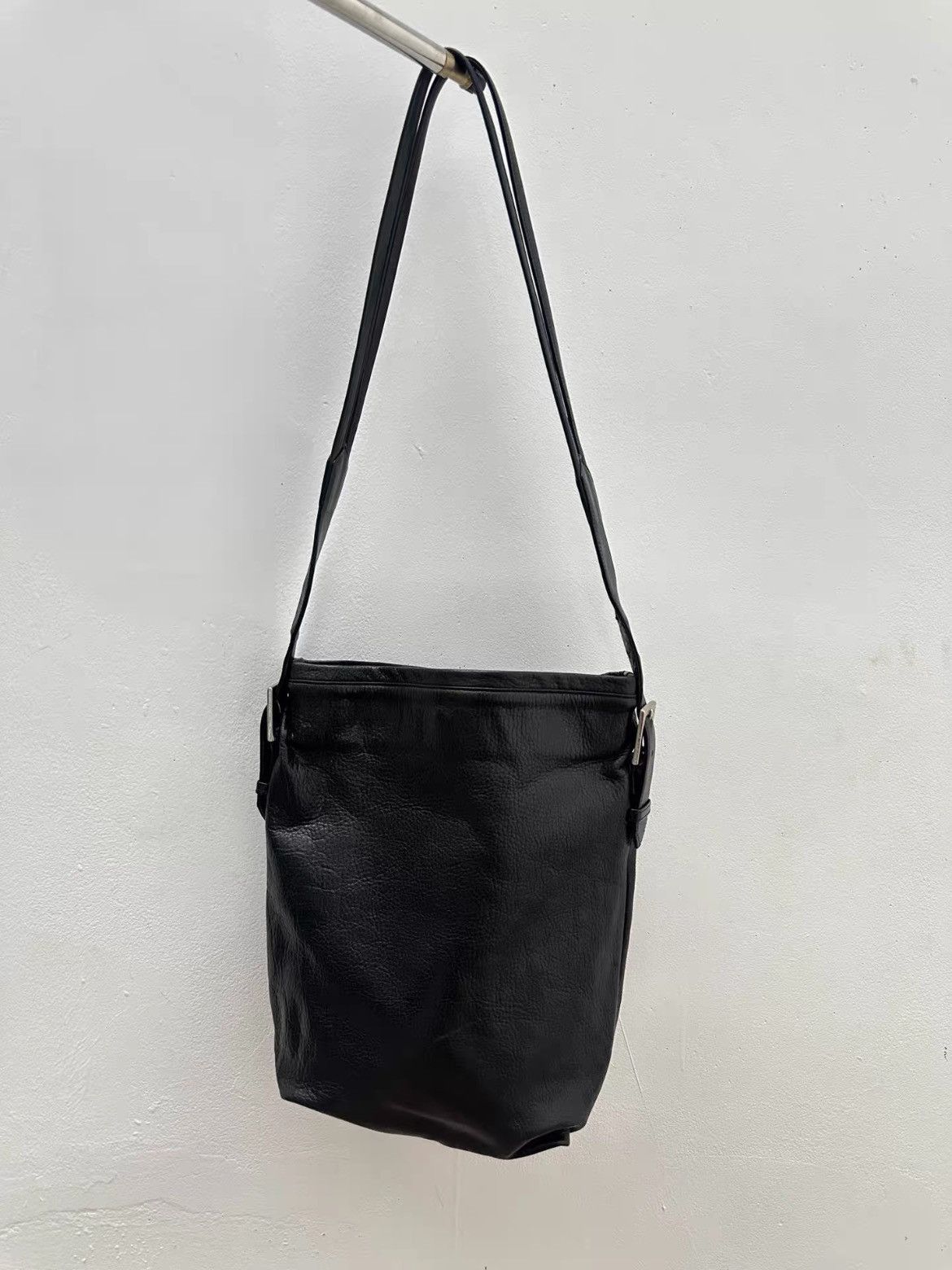 Yohji Yamamoto Yohji Yamamoto Double Belt Leather Tote Bag Size ONE SIZE - 1 Thumbnail