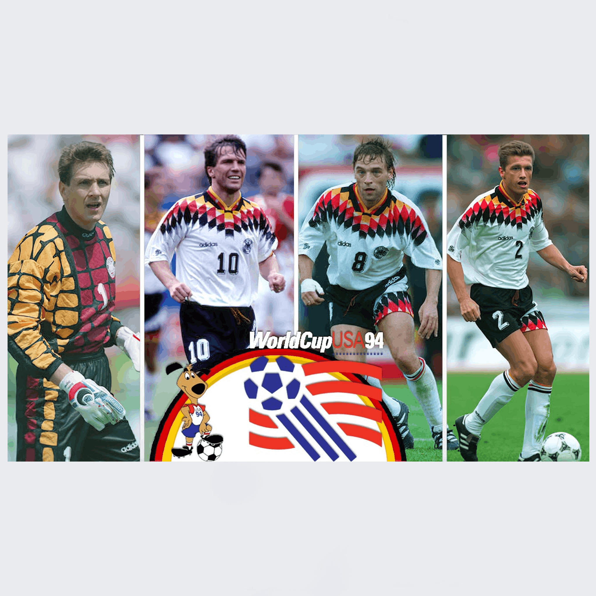 Vintage Germany Vintage 90s Jeff Hamilton World Cup Leather Jacket Size US L / EU 52-54 / 3 - 4 Thumbnail