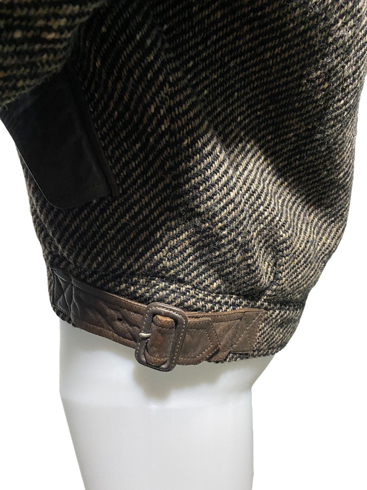 Vintage Vintage Rodex of London wool leather hybrid biker jacket Size US L / EU 52-54 / 3 - 11 Thumbnail