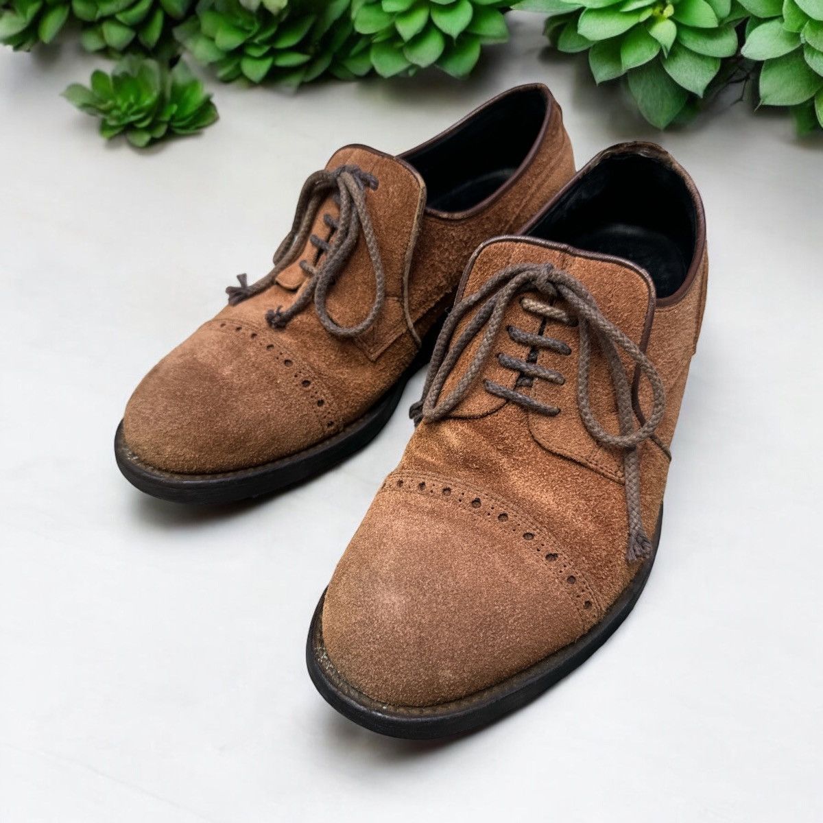Maison MIHARA YASUHIRO MIHARAYASUHIRO SUEDE LEATHER BROGUE SHOES Size US 8 / EU 41 - 1 Thumbnail