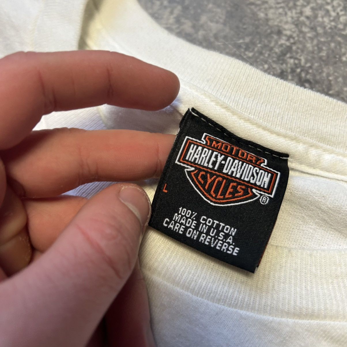 Harley Davidson Vintage Harley Davidson 2005 Big Fire Logo motorcycles tee Size US L / EU 52-54 / 3 - 9 Thumbnail