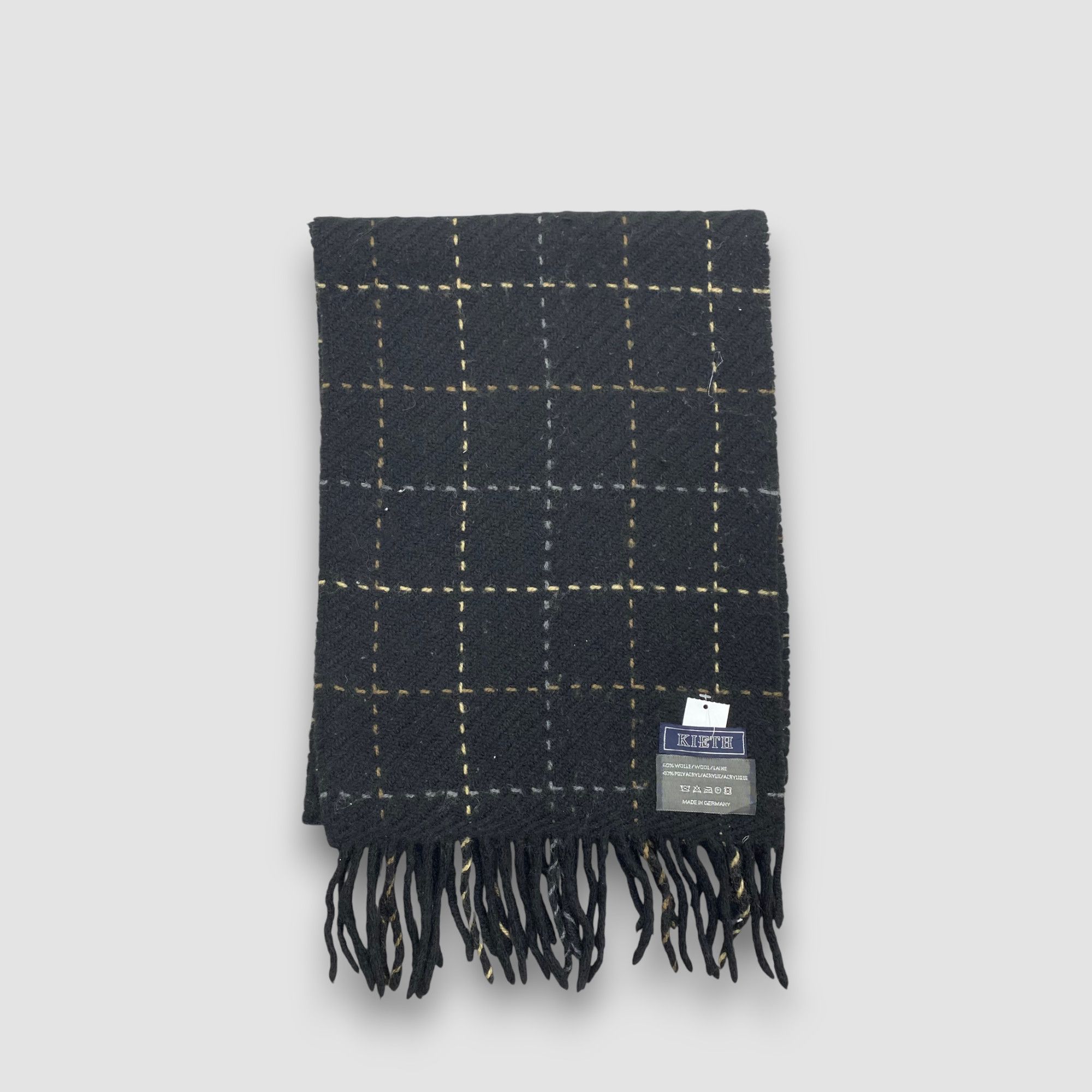 Japanese Brand Vintage Keith Scarf Muffler Wool Cashmere Scarves Size ONE SIZE - 2 Thumbnail