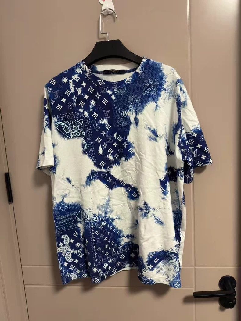 Louis Vuitton Louis Vuitton Tie-dyed short sleeves with cashew flower sho Size US L / EU 52-54 / 3 - 1 Thumbnail