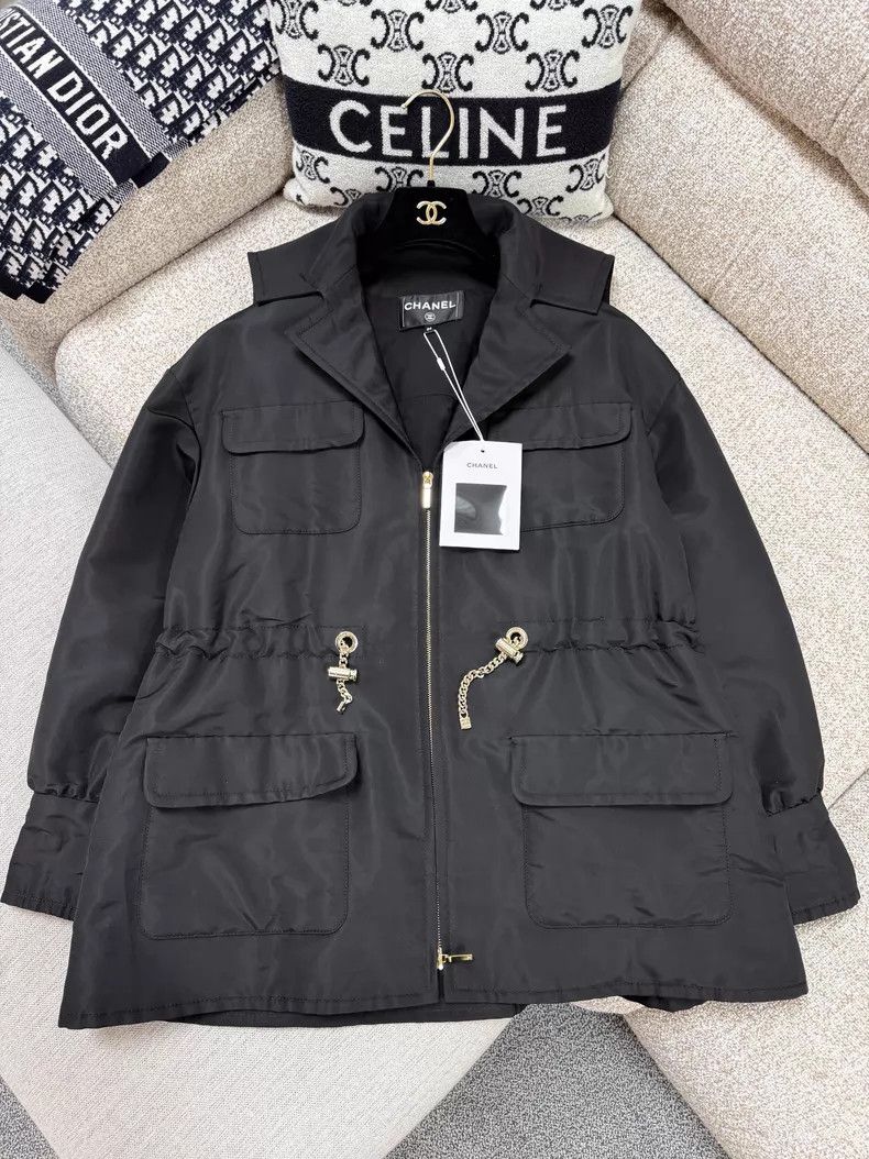 Chanel Chanel Drawstring windbreaker jacket Size XXS / US 00 / IT 34 - 2 Thumbnail