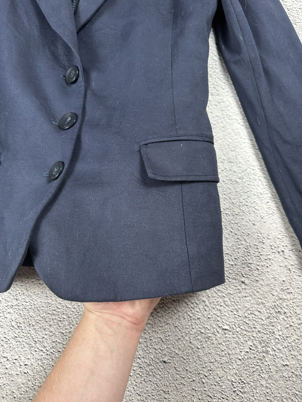 Giorgio Armani Armani Jeans Woman’s Blue Coat Jacket Old Money Style Size M / US 6-8 / IT 42-44 - 5 Thumbnail