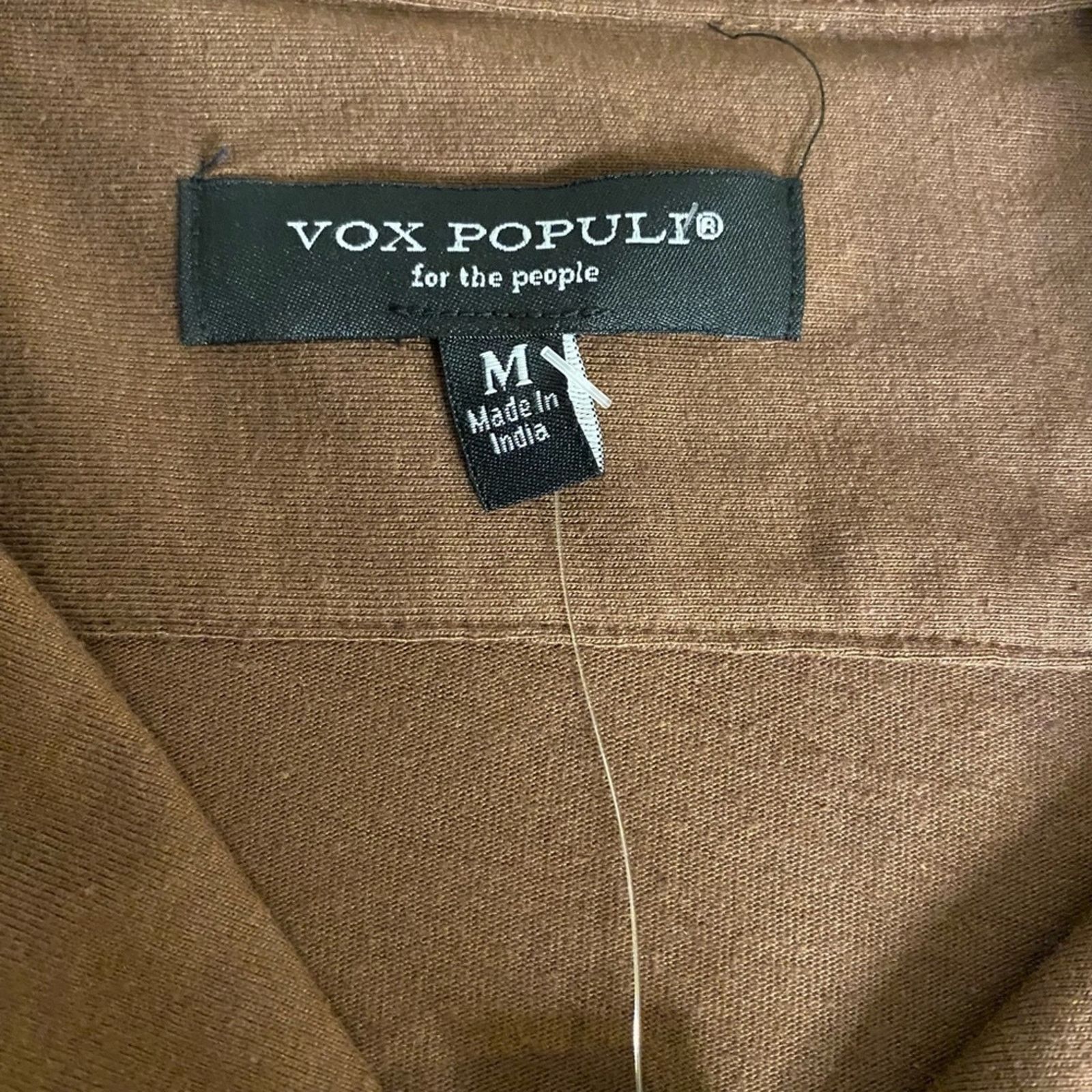 Other Vox Populi Coffee Print Brown Button M Casual Cuban Collar Size US M / EU 48-50 / 2 - 9 Thumbnail