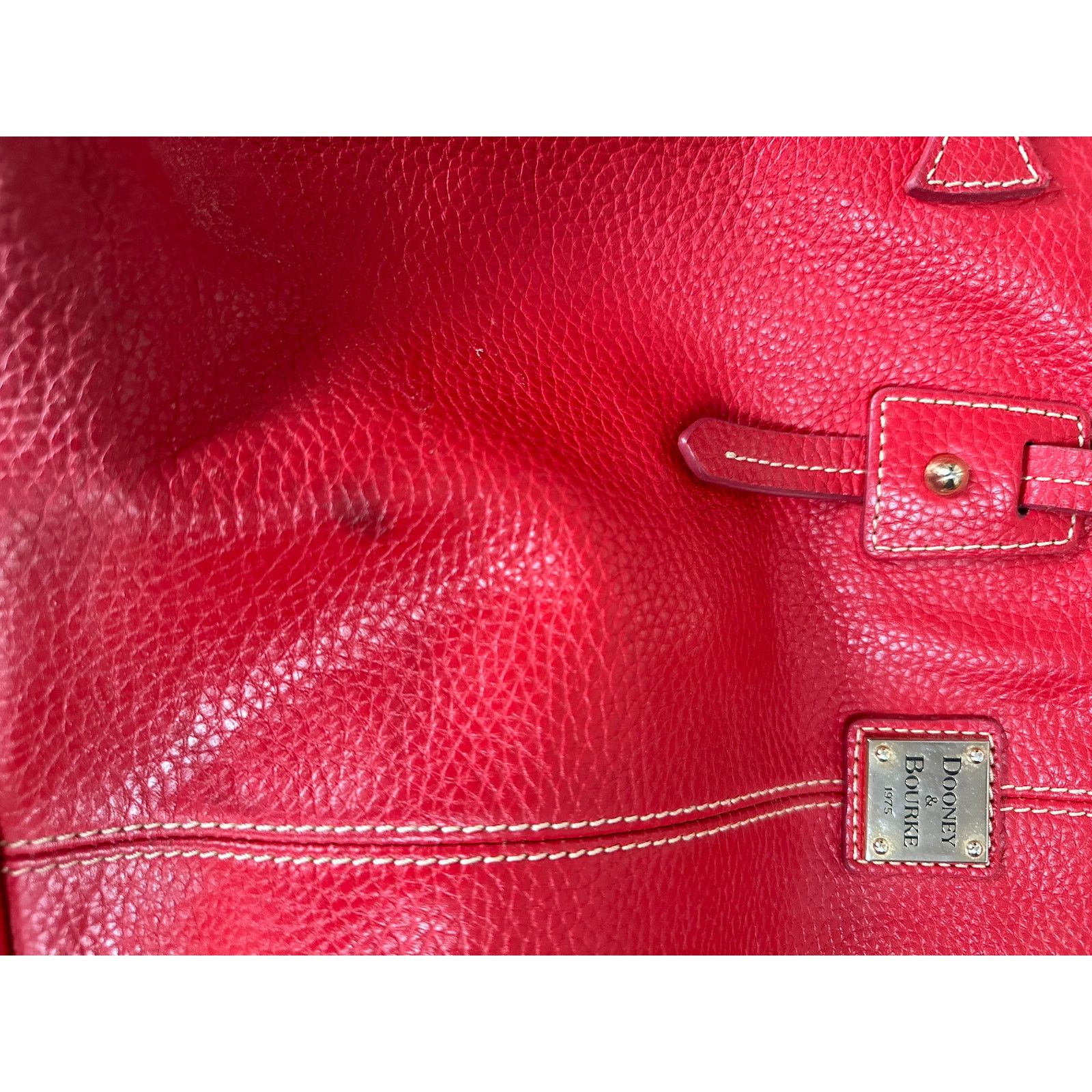 Dooney & Bourke Dooney & Bourke red Satchel pebbled leather top handle Size ONE SIZE - 3 Thumbnail